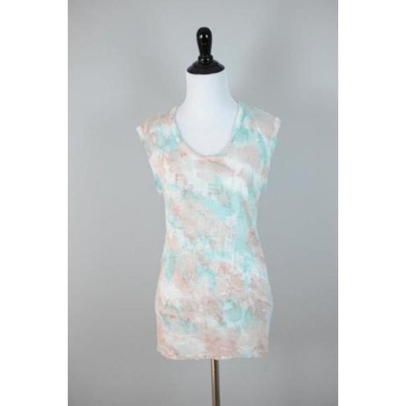YOUNG FABULOUS & BROKE YFB Tie Dye Long TANK TOP Green / Orange / White SMALL - Picture 1 of 1